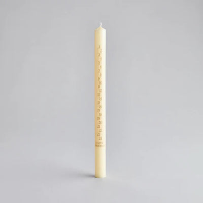 Ivory Advent Candle 7/8" x 12"