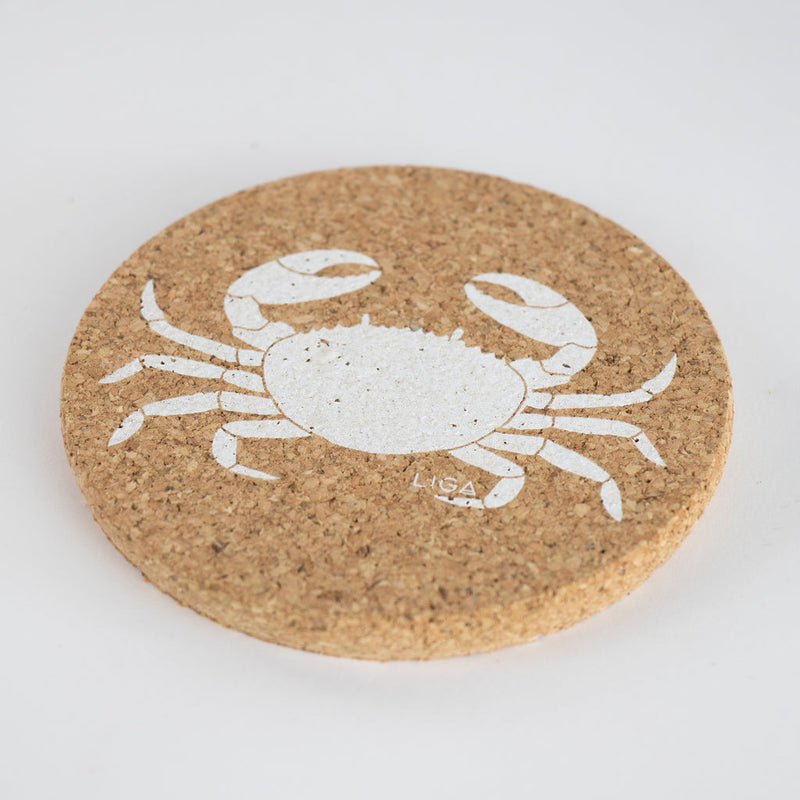 Liga - Cork Set Crab Coasters - Set of 4