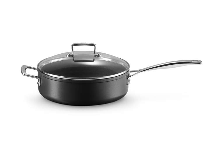 Toughened Non-Stick Saute Pan with Glass Lid
