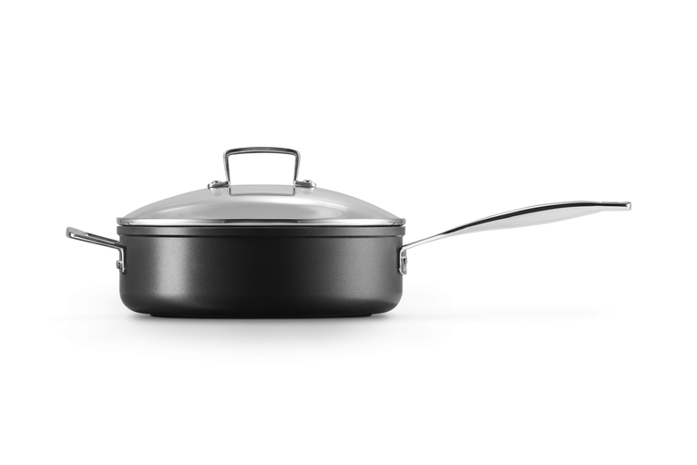 Toughened Non-Stick Saute Pan with Glass Lid