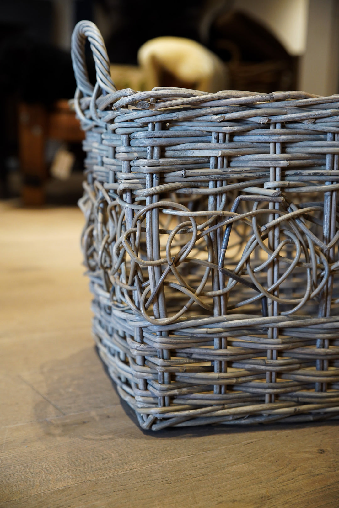 Rectangular Basket with Ear Handles
