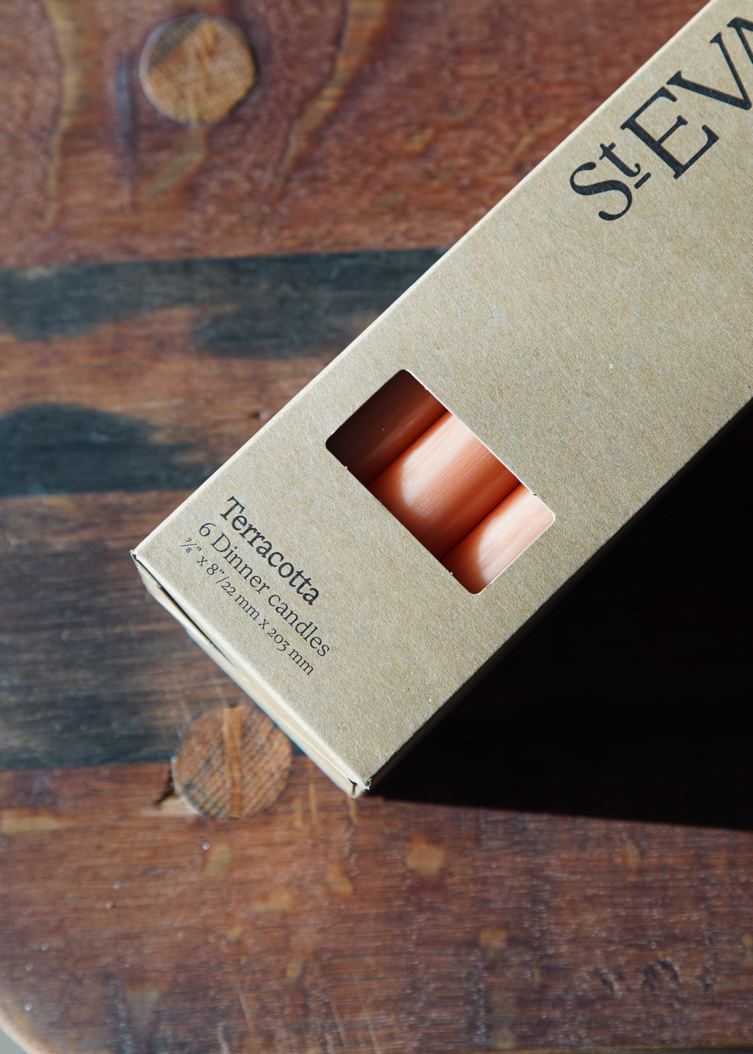 Gift Pack 6 Dinner Candles - Terracotta - 7/8" x 8"
