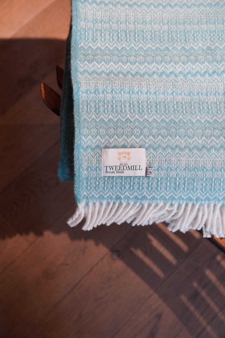Fair Isle Pure New Wool Blanket