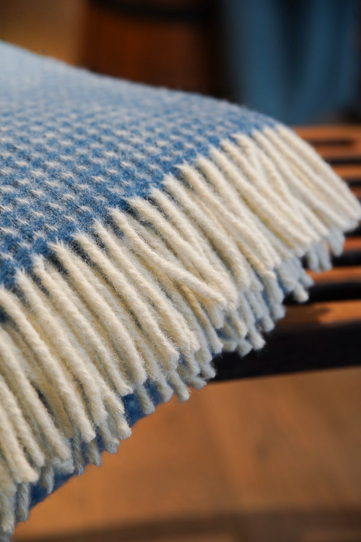 Waffle Pure New Wool Blanket - Extra Large