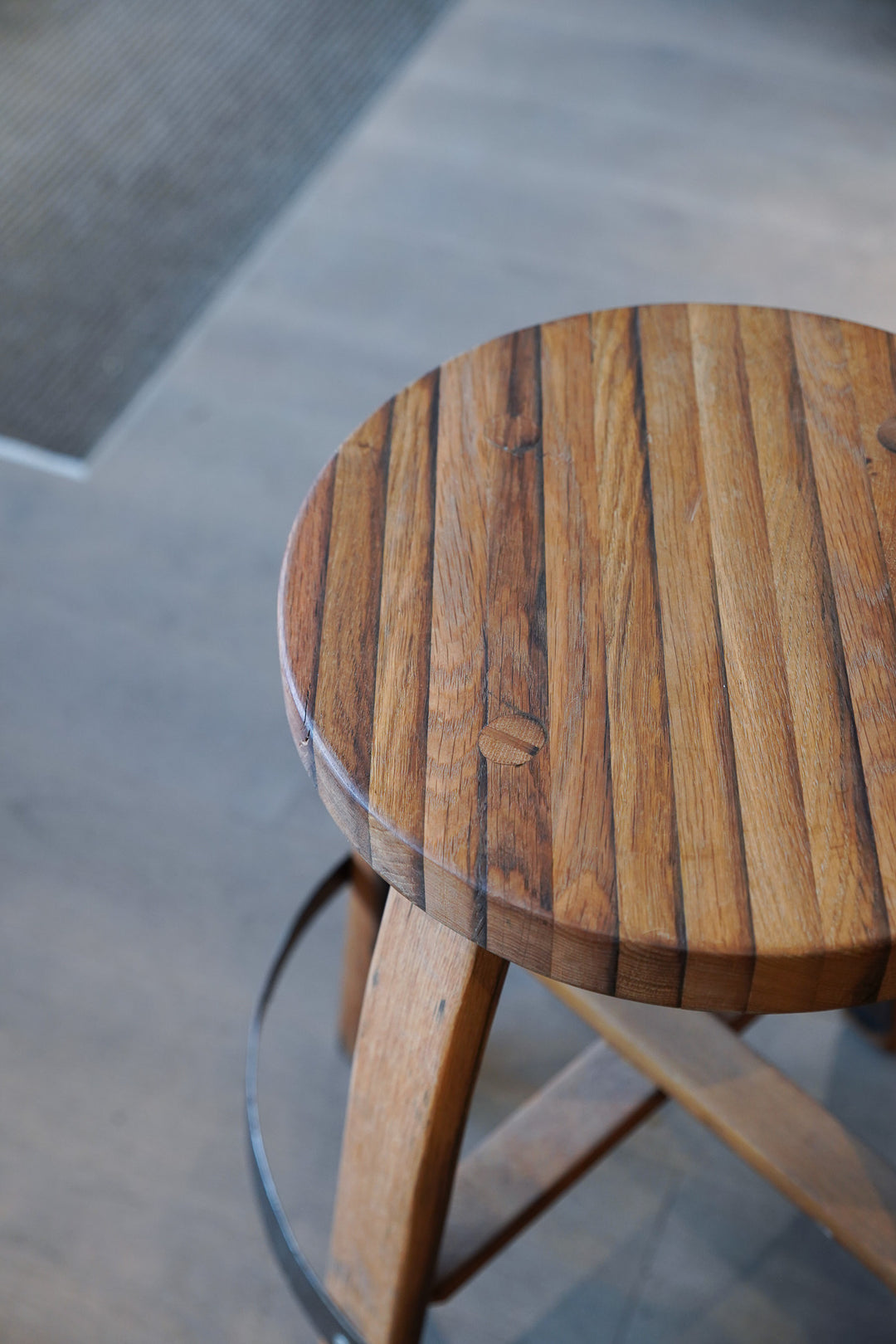 Bar Stool - Oak Seat