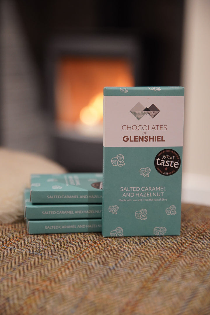 Salted Caramel & Hazelnut - Milk Chocolate Bar
