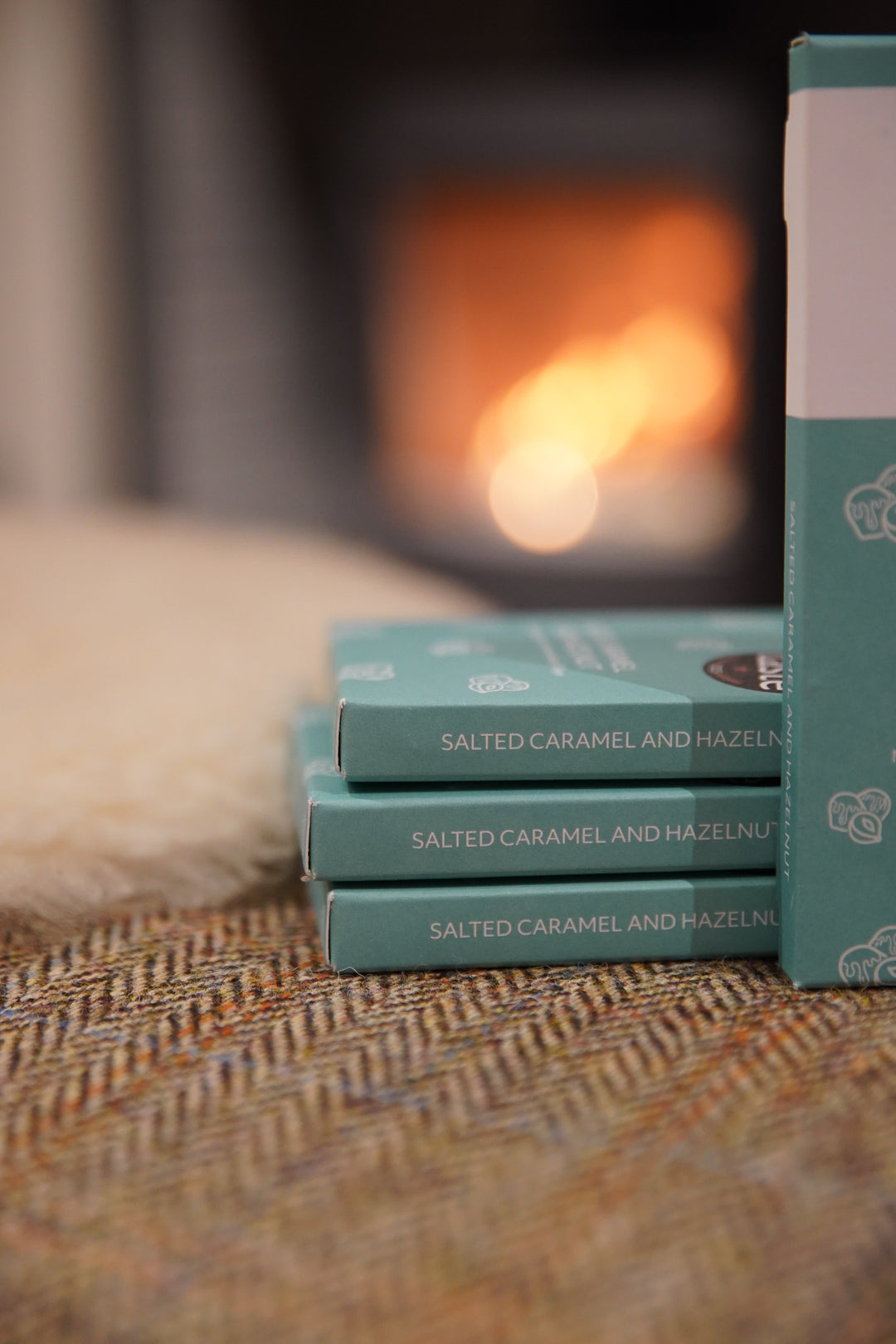 Salted Caramel & Hazelnut - Milk Chocolate Bar