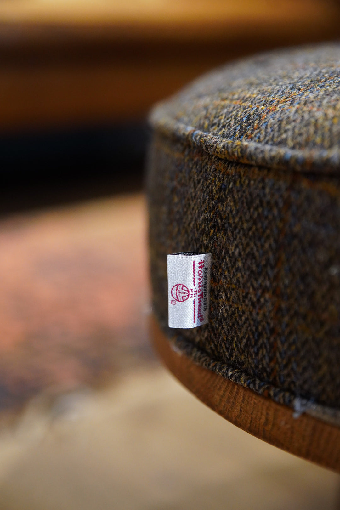 Darach - Tweed Footstool Round