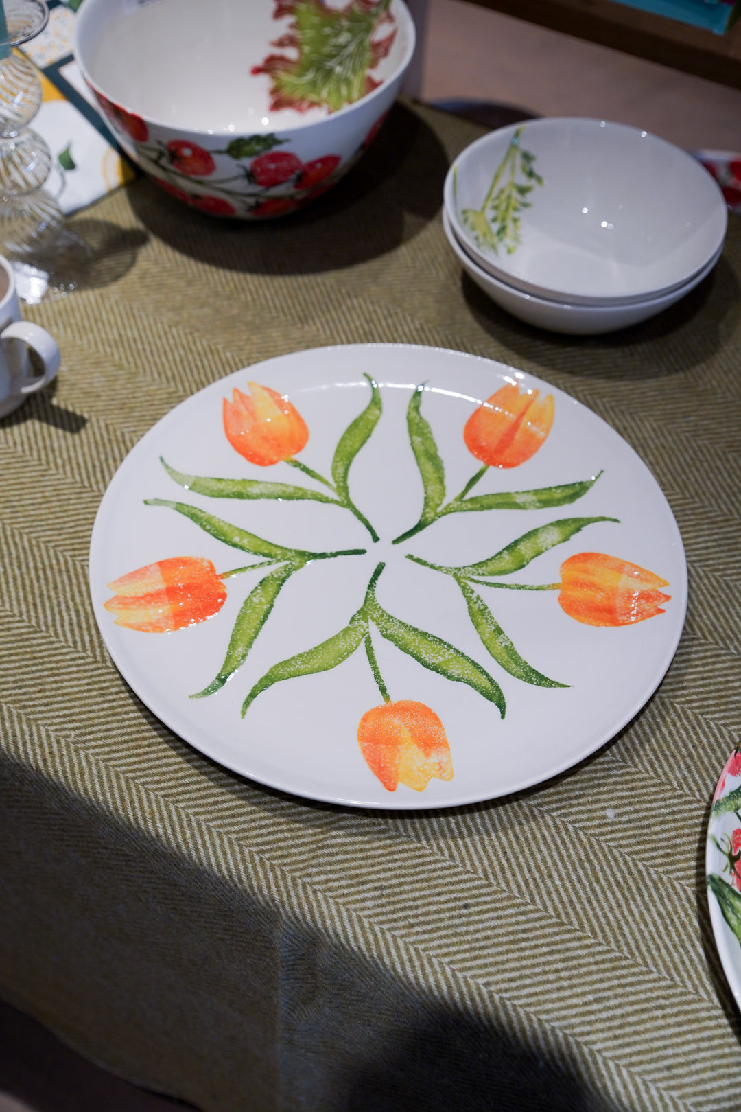 Tulips Round Platter