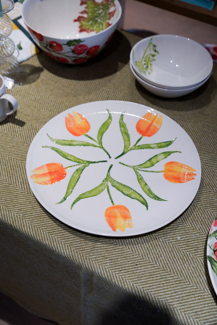 Tulips Round Platter