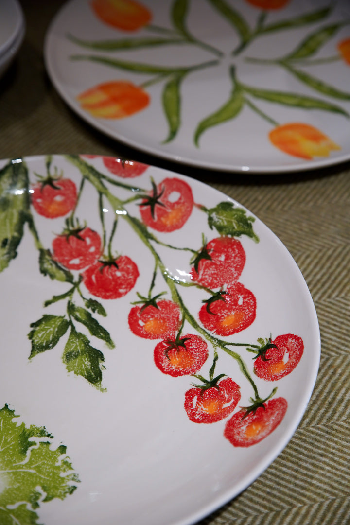 Serving Dish Large Vine Tomatoes / Lettuce