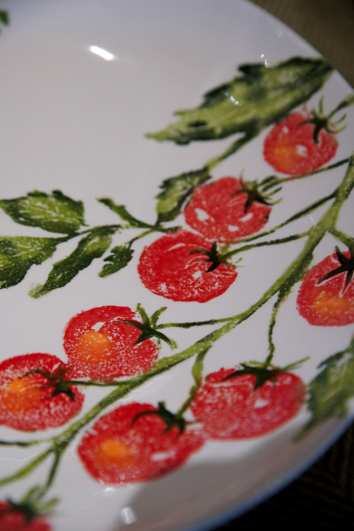 Serving Dish Large Vine Tomatoes / Lettuce