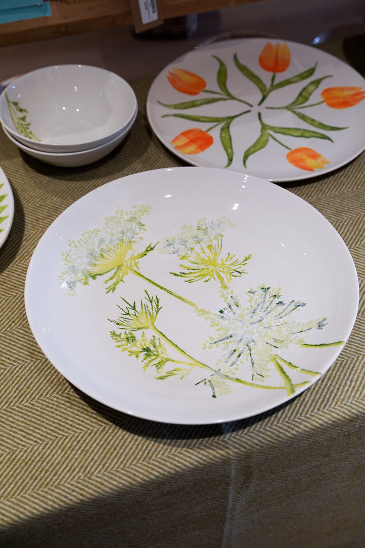 XL Serving Bowl - Cow Parsley