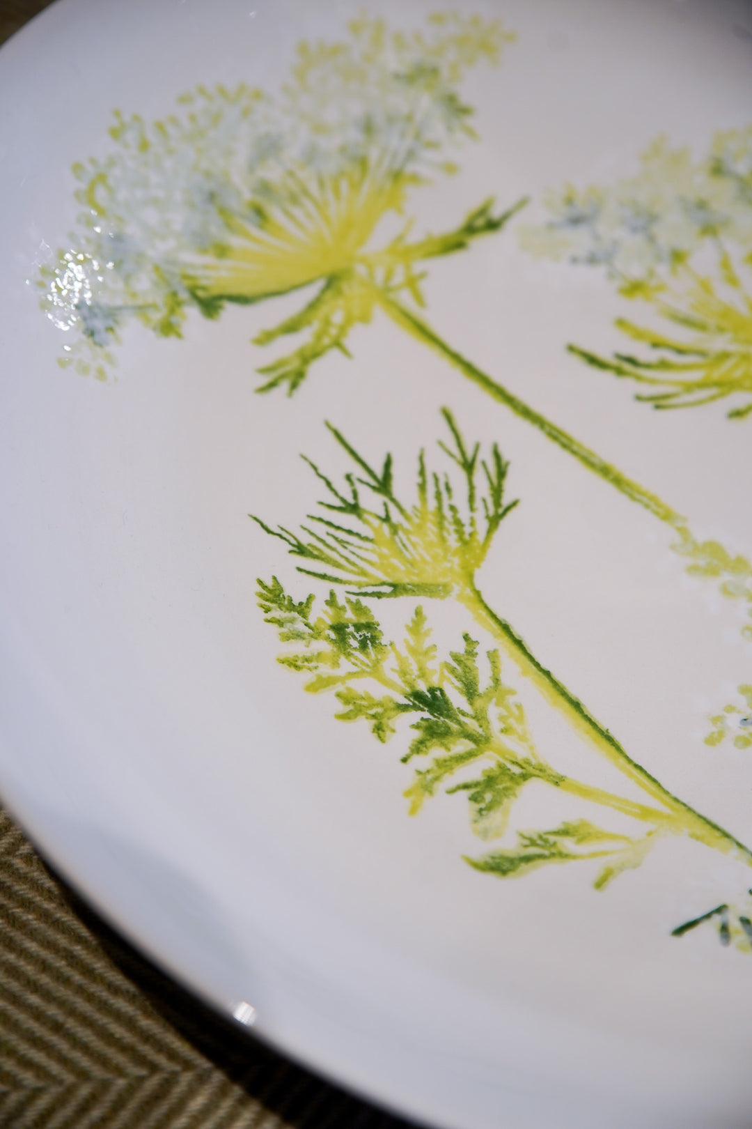 XL Serving Bowl - Cow Parsley