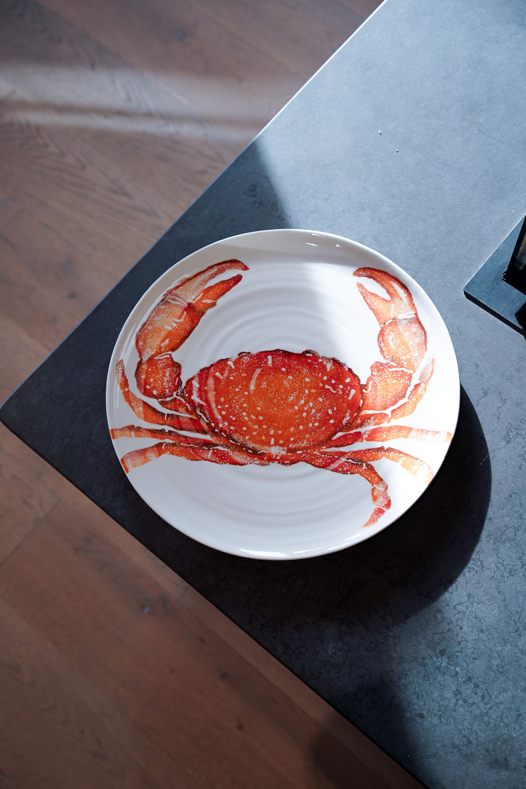 Orange Crab Ceramic Serving Platter
