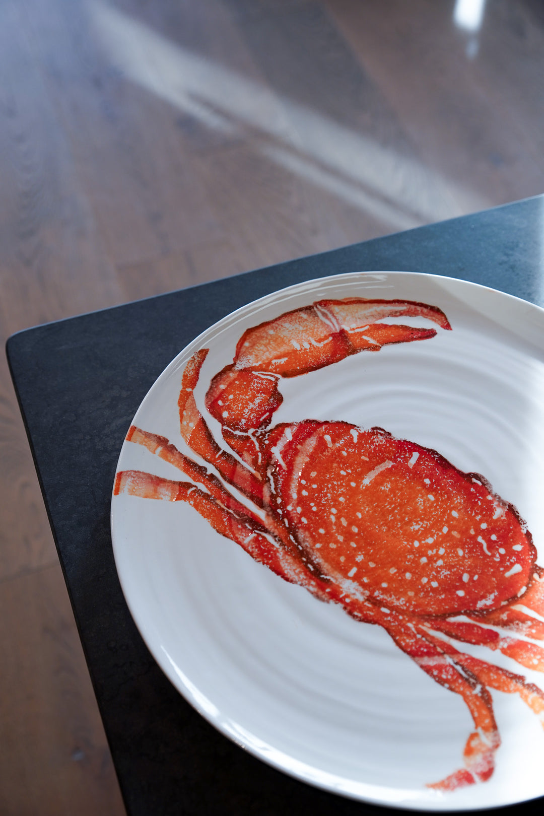 Orange Crab Ceramic Serving Platter