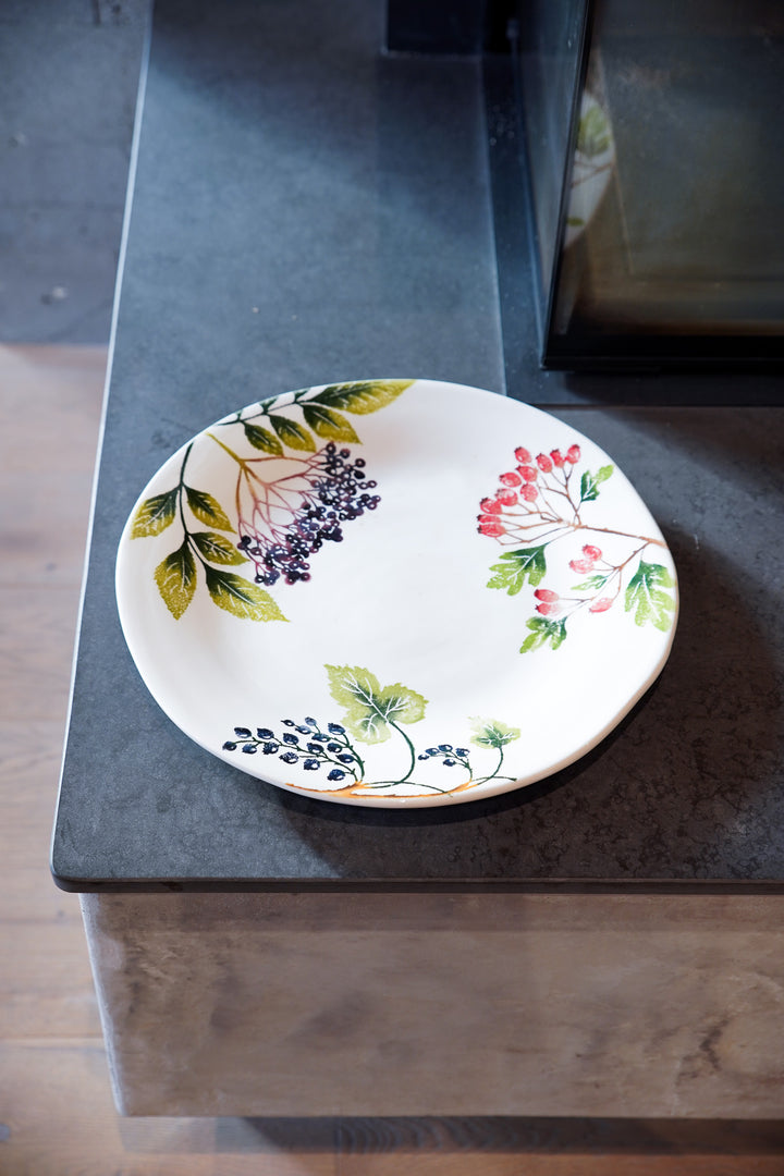 Irregular Round Platter - Mixed Berries