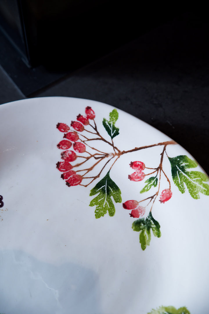Irregular Round Platter - Mixed Berries