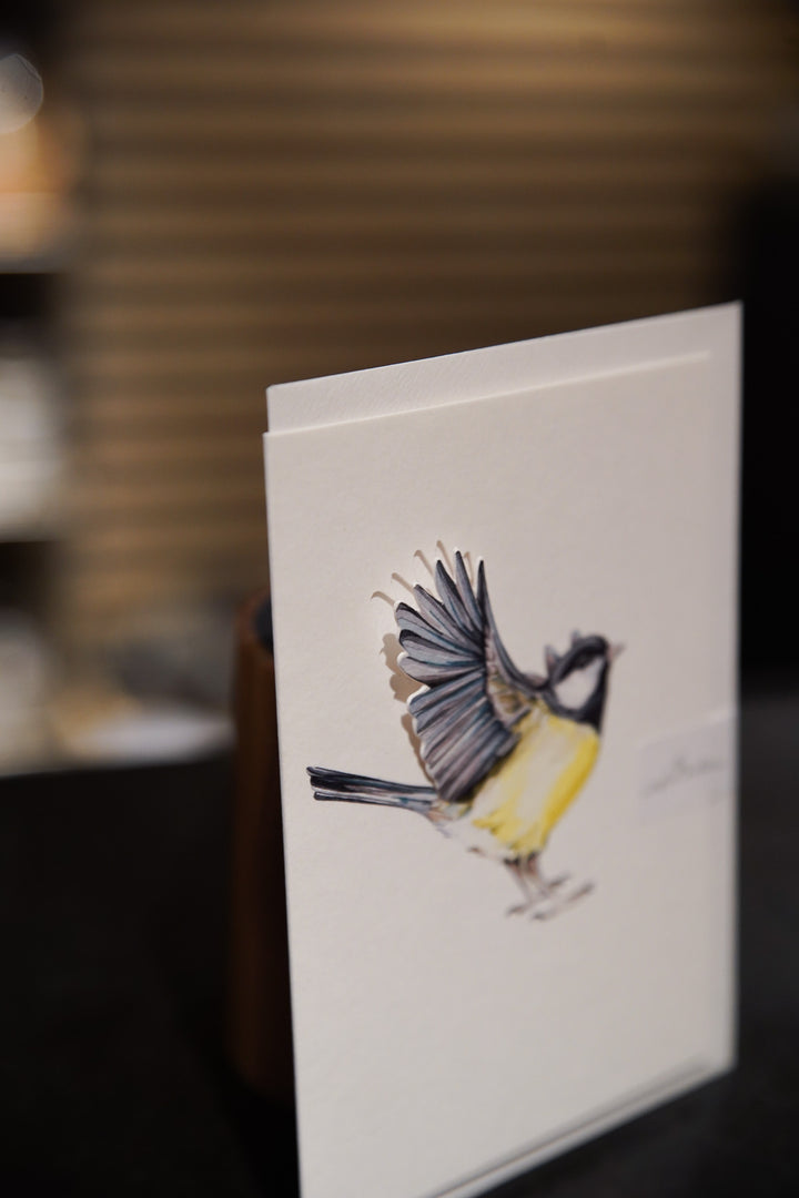 Blue Tit Pop Out Bird Watercolour Greetings Card