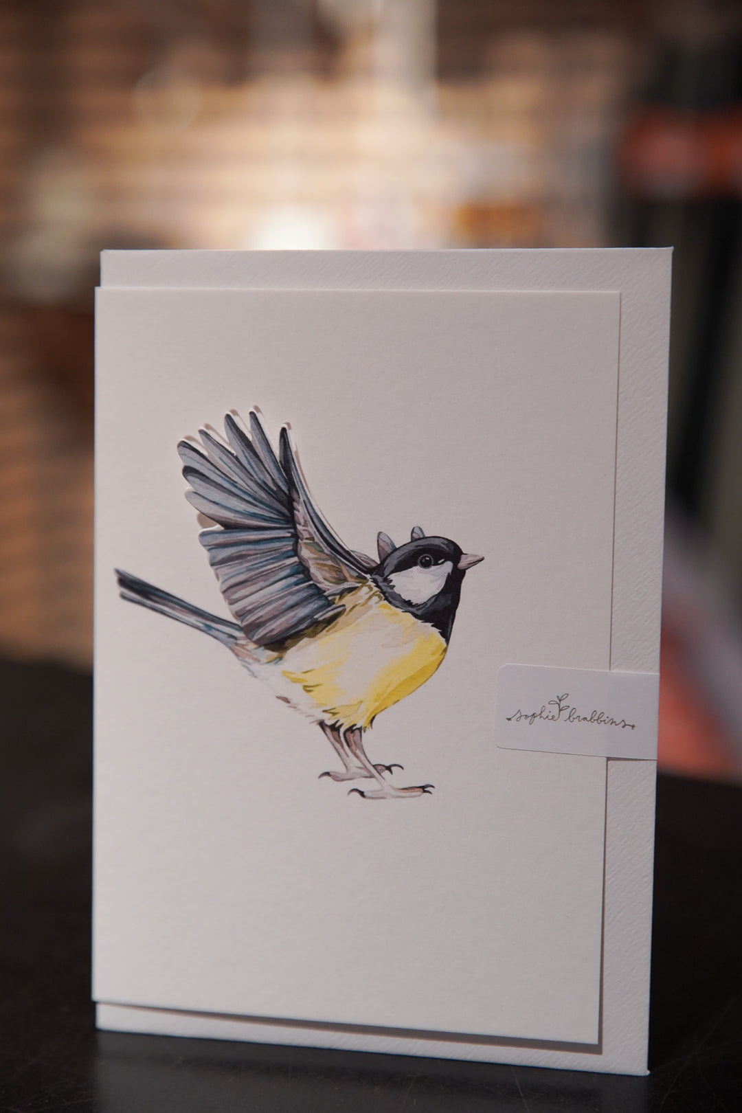 Blue Tit Pop Out Bird Watercolour Greetings Card