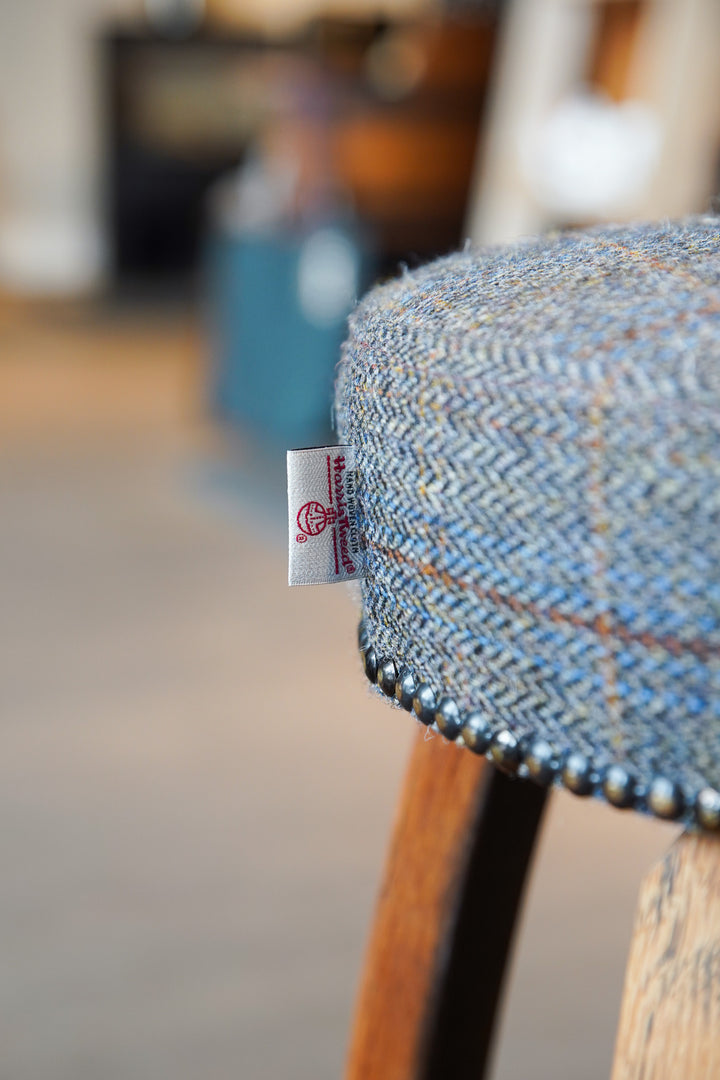 Oak and tweed Bar Stool
