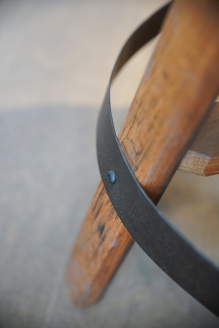 Oak and tweed Bar Stool