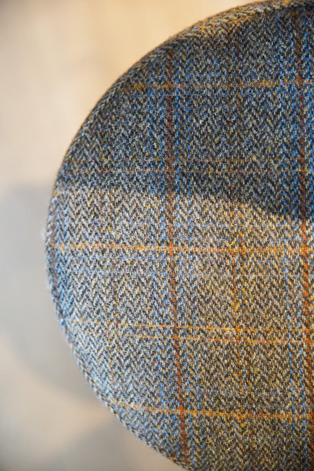 Oak and tweed Bar Stool