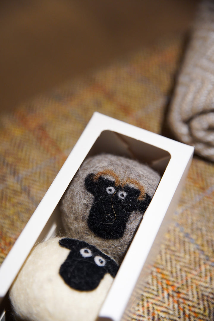 Sheep Wool Dryer Balls - Set of 3 & Storage Bag