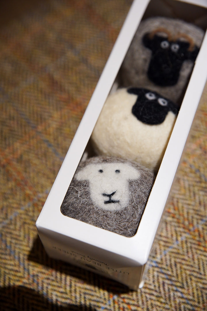 Sheep Wool Dryer Balls - Set of 3 & Storage Bag
