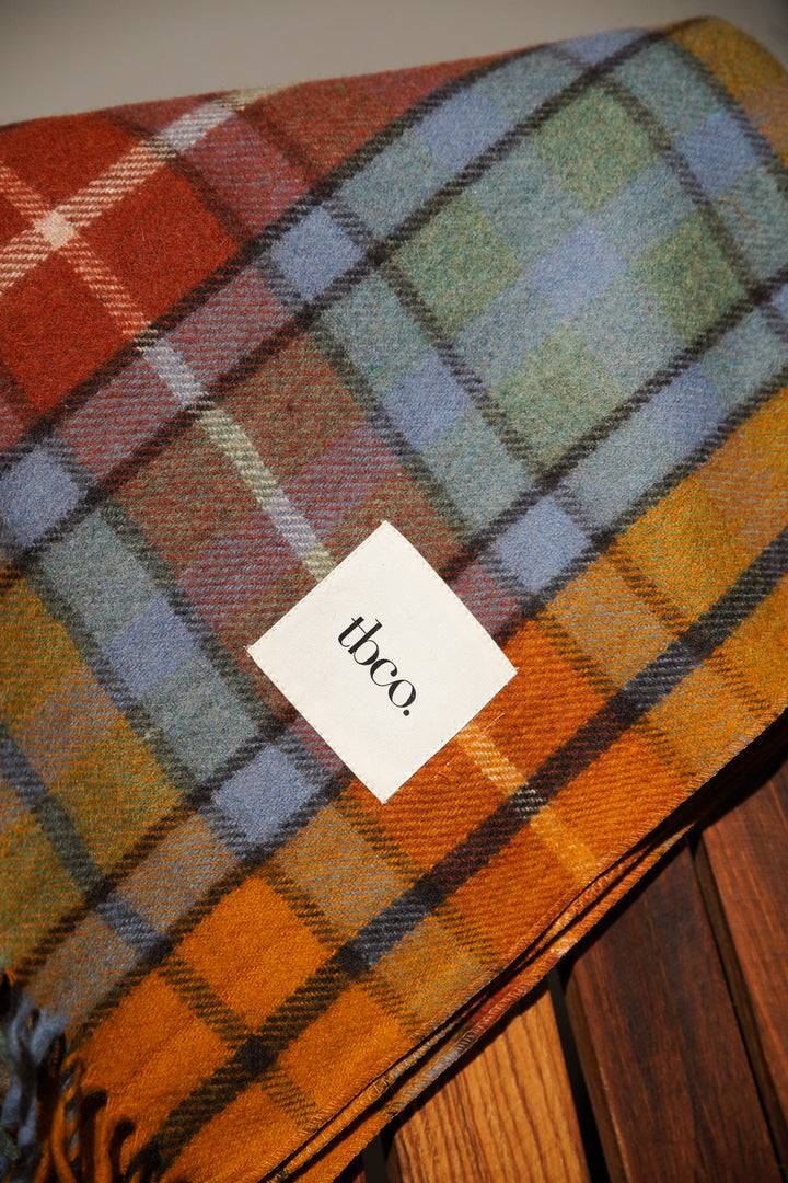 Recycled Wool Blanket in Buchanan Antique Tartan
