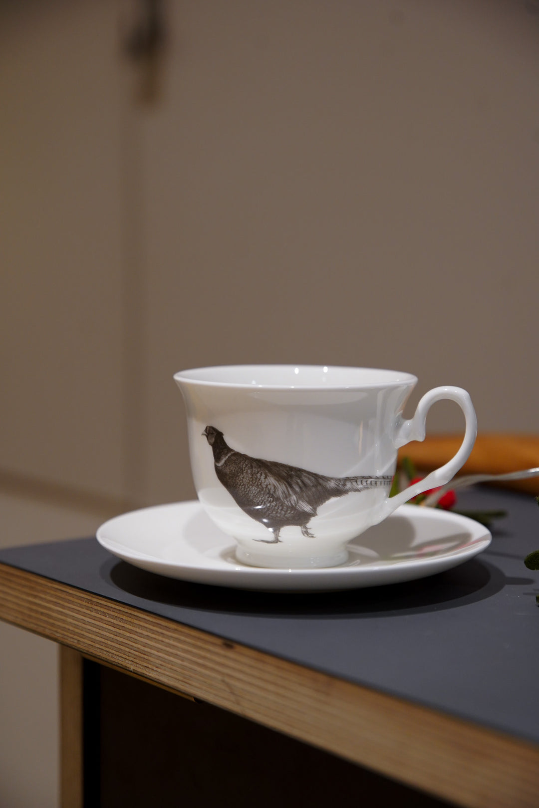 Fine Bone China Teacup & Saucer