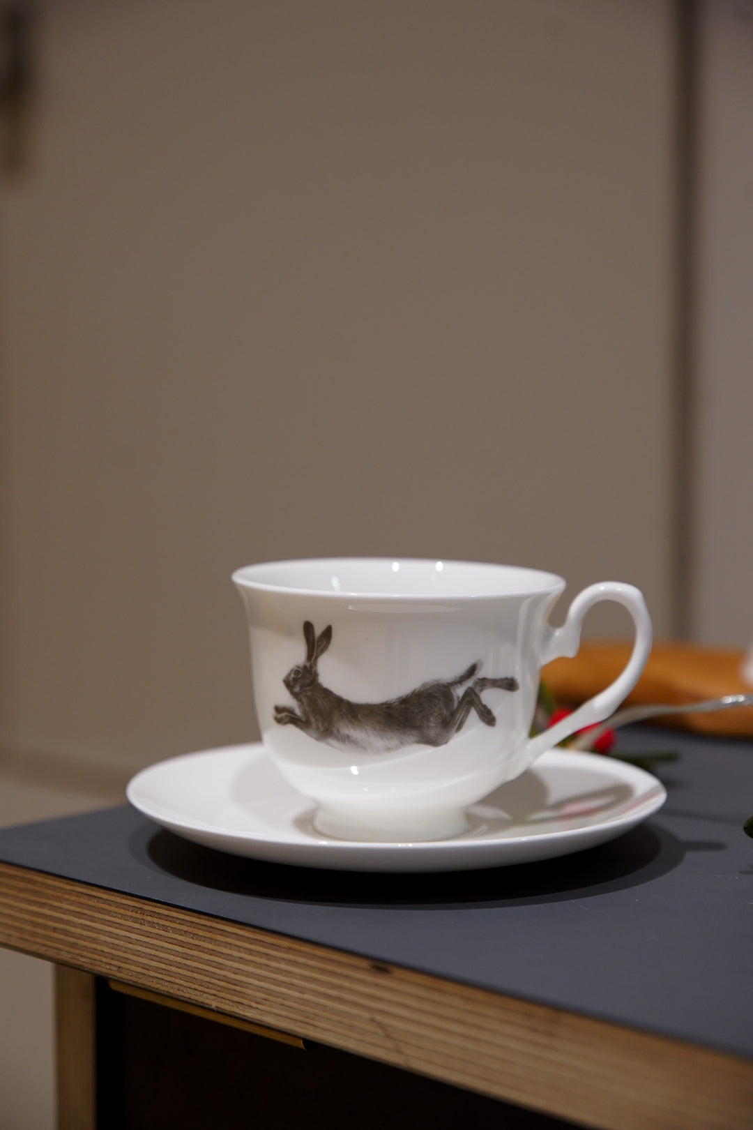 Fine Bone China Teacup & Saucer