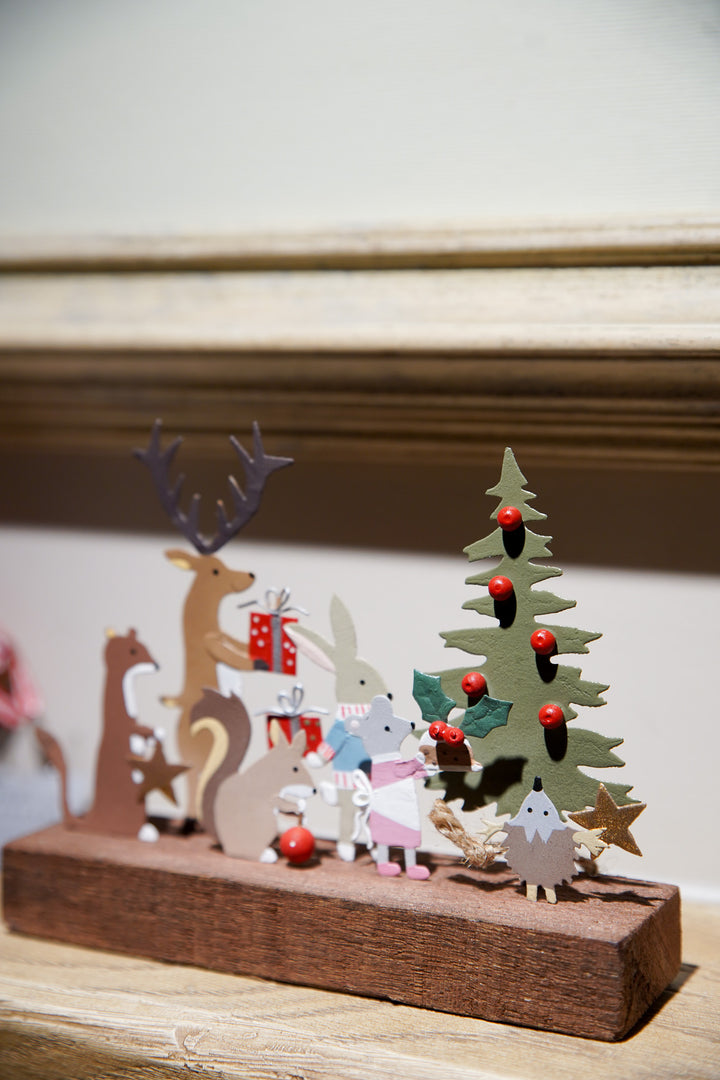 Woodland Xmas Party Block
