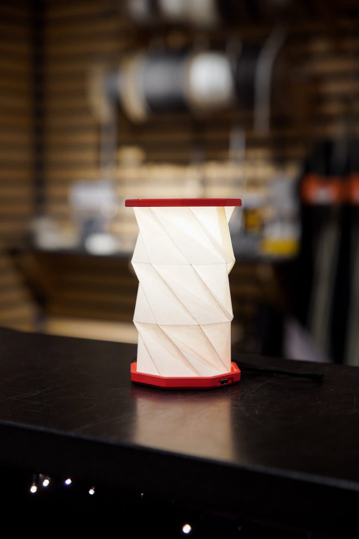 Mini Twist Hexagon Lamp