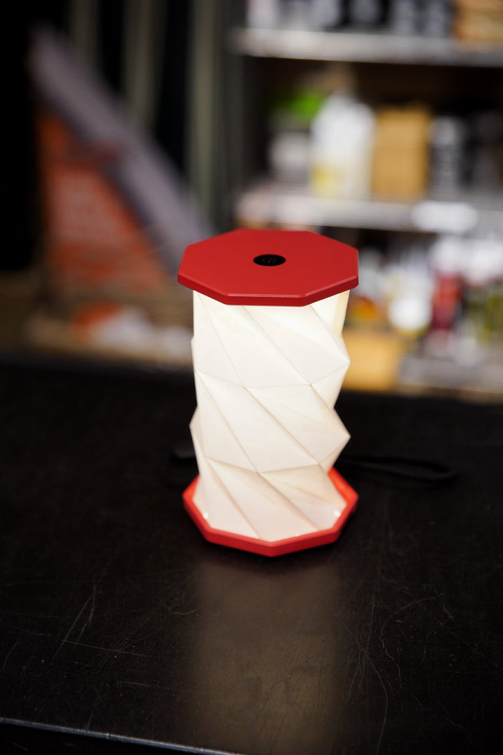 Mini Twist Hexagon Lamp