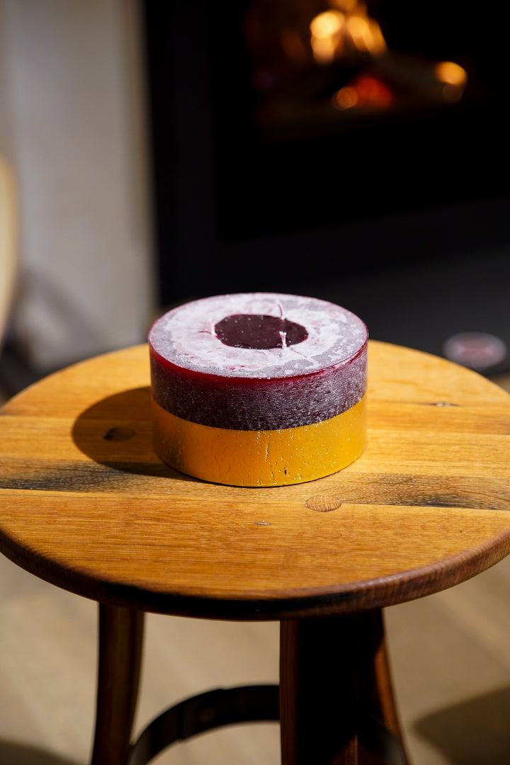 Gold Half Dipped Multiwick Candle - Figgy Pudding