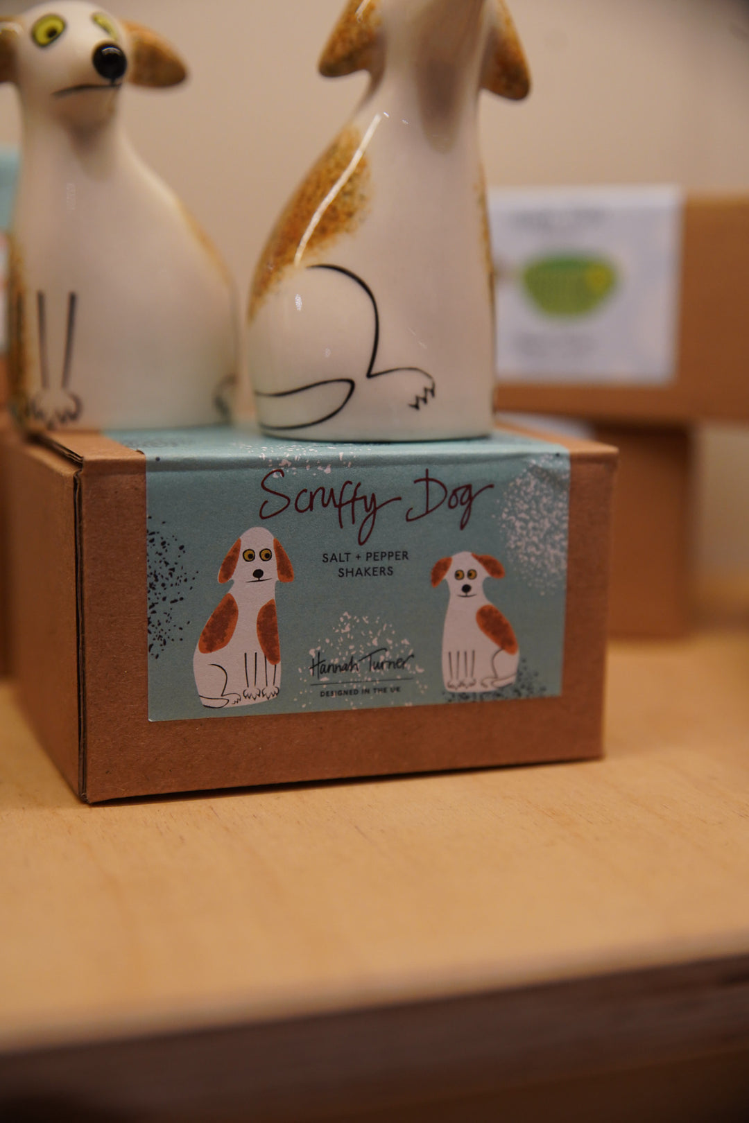Handmade Ceramic Scruffy Dog Salt and Pepper Shakers