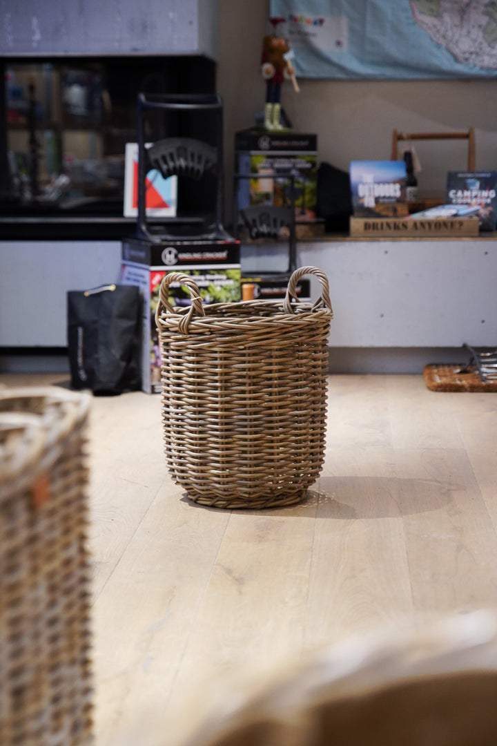 Medium Grey Round Basket