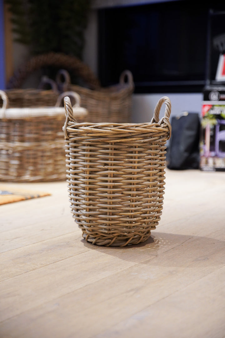 Small Grey Round Basket