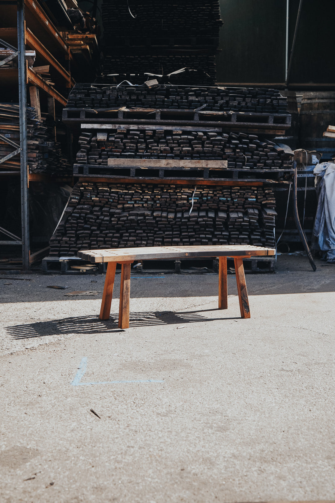 Stave Bench - Pipe