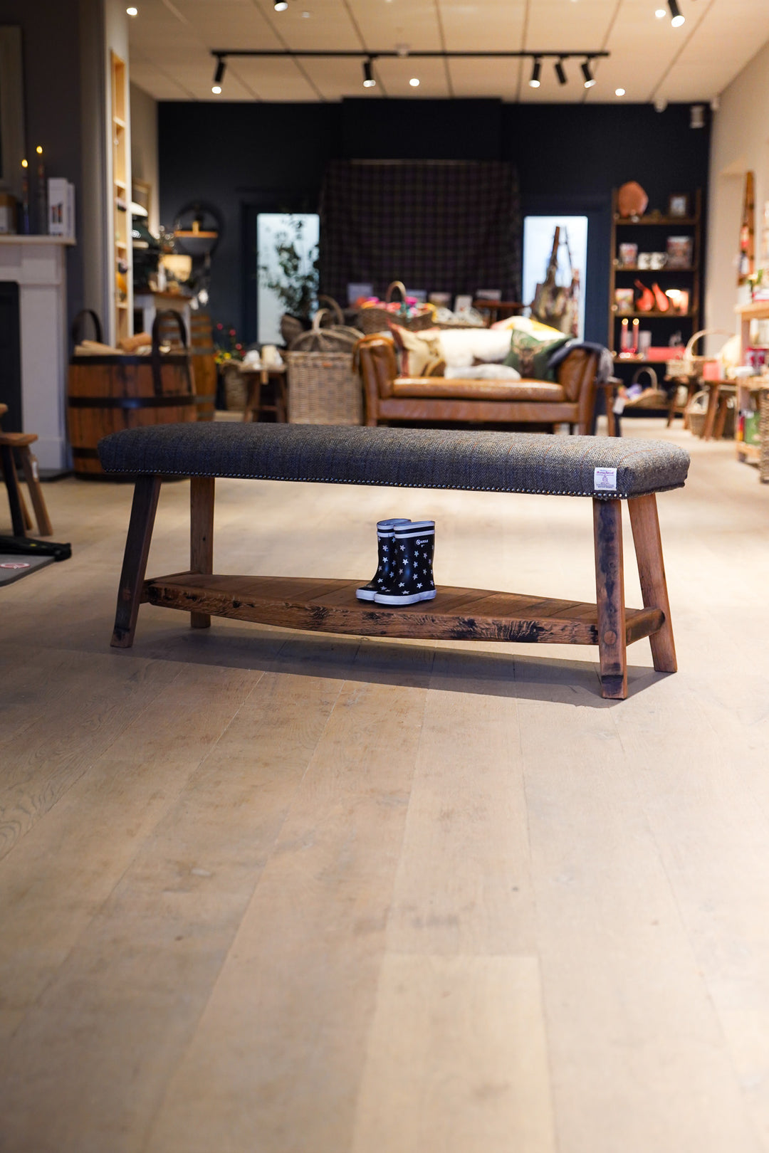 Darach - Tweed Bench - Tun - Boot Shelf