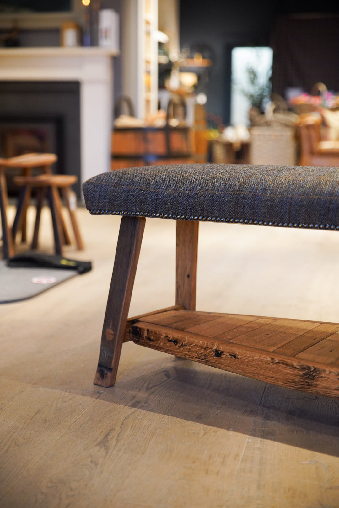Darach - Tweed Bench - Tun - Boot Shelf