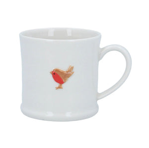 Ceramic Mini Mug with Robin