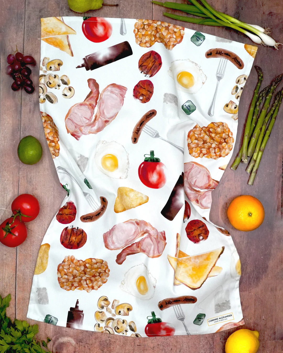 Full English Tea Towel - British Made