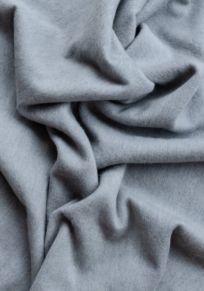 Super Soft Lambswool Baby Blanket in Grey Melange