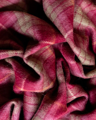Lambswool Blanket in Fraser Heather Tartan