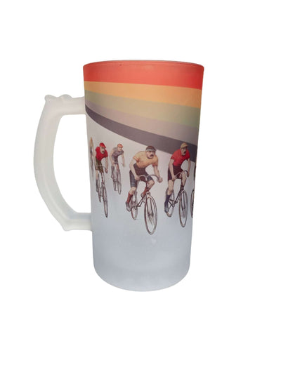 Cameron Vintage Cycling Frosted Beer Stein