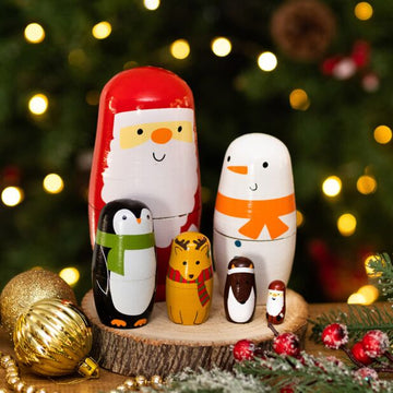 Christmas Characters Folk Doll Ornament