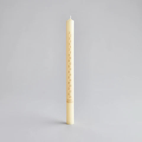 Ivory Advent Candle 7/8" x 12"