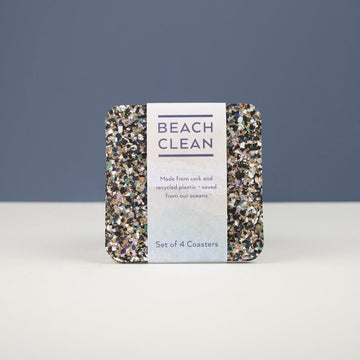 Set of 4 Beach Clean Square Coasters